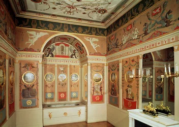 Innenansicht von Napoleons Badezimmer, gebaut 1807