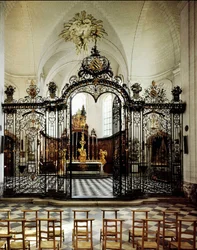Innenraum der Abtei von Valloires (Zisterzienser), in der Nähe von Abbeville. Somme (80)