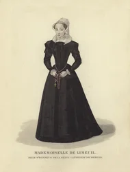 Isabelle de Limeuil, Hofdame von Catherine de Medici, Ehefrau von König Heinrich II. von Frankreich