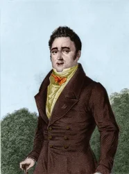 Jacques Lafitte (1767-1844), französischer Bankier und Politiker - Gravur in „Geschichte des politischen und privaten Lebens von Louis Philippe“