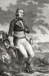 Jean Victor Marie Moreau (1763-1813) aus einem Stich von Parmentier, aus 