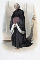 Jean de Gerson, französischer Prediger und Theologe (1363-1429) - in „Le Plutarque français“, von Mennechet, Paris