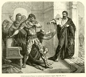 Jeremia kündigt Pashur die Unglücke an, die ihn treffen werden