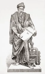 Johannes Gutenberg, aus L