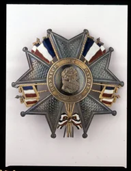 Julimonarchie - Plakette des Großkreuzes, Louis Philippe I.: „Ehre und Vaterland“ - (Abbild von Heinrich IV.) Sammlung Soldaten von Antan