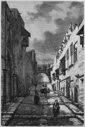 Ritterstraße in Rhodos, aus La Syrie d