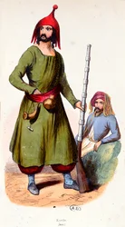 Kurdische Krieger, um 1840