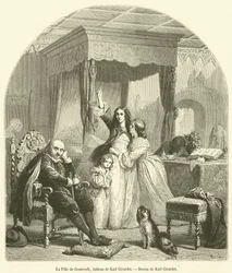 Die Tochter von Cromwell (Gravur)