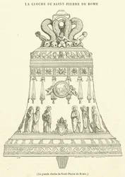 Die große Glocke von Sankt Peter in Rom (Gravur)