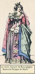 Königin Jeanne von Burgund, Frau von Philipp von Valois