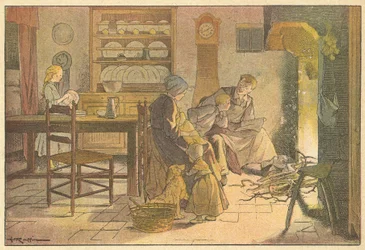 Der Abend in der Familie