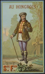 Etikett für ungarisches Garn