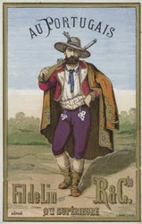 Etikett für portugiesisches Garn