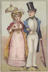 Dame und Herr beim Spaziergang