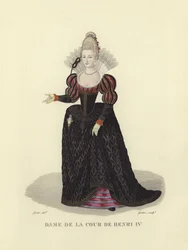 Dame am Hofe von Heinrich IV. von Frankreich