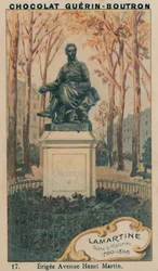 Lamartine, Dichter und Historiker, 1790-1869, errichtet an der Avenue Henri Martin
