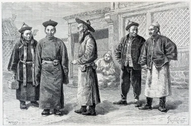 Lamas und Mongolen von Ala-Chan - in „Die Weltreise“, 2. Halbjahr 1887