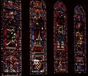 Lanzettenfenster aus dem südlichen Querschiff, ca. 1217-25