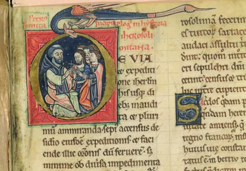 Lat 5128 f.1 Peter der Einsiedler verteilt Kreuze, aus 