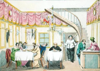 Le Boeuf a la Mode, rue Valois, Paris, aus Le Gout du Jour, ca. 1830