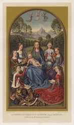 Die mystische Hochzeit der Heiligen Katharina nach Hemmling, Sammlung von Herrn Gatteaux de I