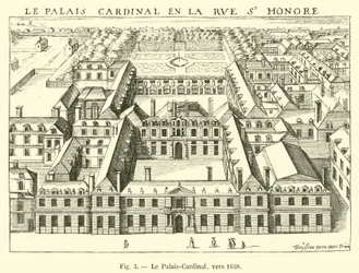 Der Palais-Cardinal, um 1638