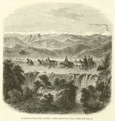 Der Sprung von Pierre-Plate in Chile