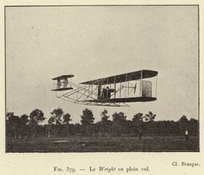 Der Wright im Flug