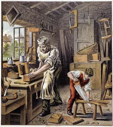 Le joinisier - in „Magazine des petits enfants“, Hrsg. Hachette, um 1900