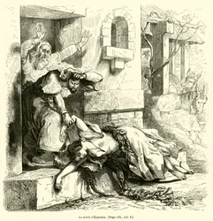 Der Levit von Ephraim (Gravur)