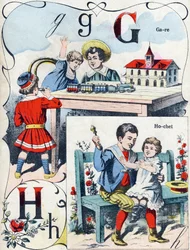 Buchstabe G H: Bahnhof und Rassel