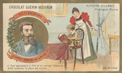 Louis Gustave Fortune Regensbonne (1827-1900), französischer Schriftsteller, Autor von „La comedie enfantine — Les lunettes“ (1861)