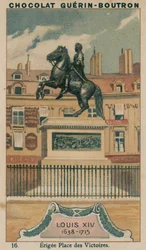 Louis XIV, 1638-1715, errichtet am Place des Victoires