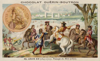 Ludwig XIV. von Frankreich beim Überqueren des Rheins