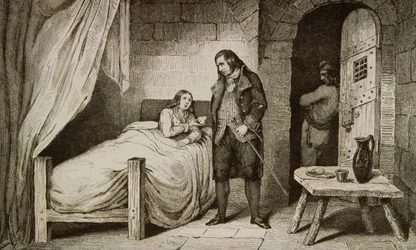 Louis XVII (1785-95) krank und eingesperrt, aus 
