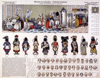 Mademoiselle Chouchou - Kostümproben für den Karneval: Verwandlungen. 19. Jahrhundert.