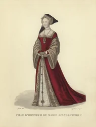 Hofdame von Maria Tudor, dritte Ehefrau von König Ludwig XII. von Frankreich