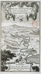 Karte aus De La Situation du Paradis Terrestre, 1691