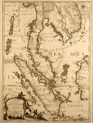 Karte von Südostasien, 1687