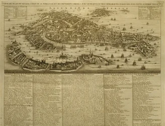 Karte von Venedig, veröffentlicht von H. Chatelain in Amsterdam, 1728
