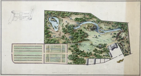 Karte des Gartens von Chanvry (Seine und Oise)