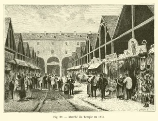 Markt des Tempels 1840