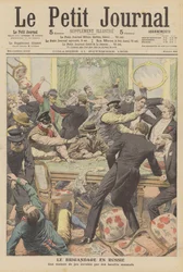 Maskierte Räuber überfallen ein Spielhaus in Russland