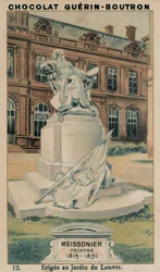 Meissonier, Maler, 1815-1891, errichtet im Jardin du Louvre
