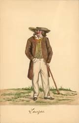 Männerkostüm von Lauzach, Morbihan
