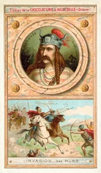 Merowech, König der salischen Franken, und die Invasion der Hunnen, 451