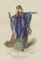 Merowingische Königin, 480