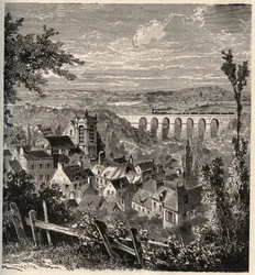 Meudon - Département Hauts-de-Seine - Gravur in „PATRIE“ - Beschreibung der malerischen Frankreich in 6 Bänden von Lucien Huard - Ende des 19. Jahrhunderts