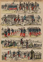 Militärlager der französischen Armee in Satory, Frankreich