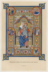 Miniatur aus einem Manuskript des 13. Jahrhunderts